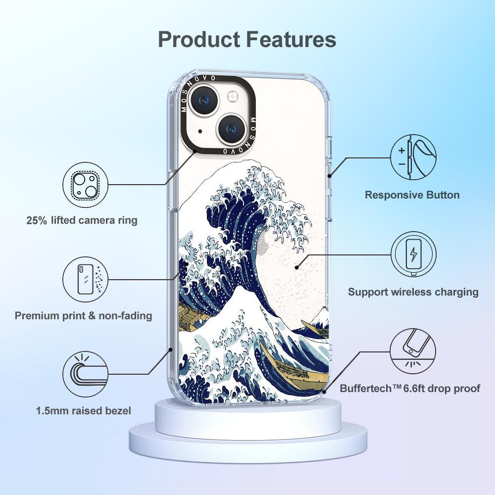 Great Wave Phone Case - iPhone 14 Plus Case - MOSNOVO