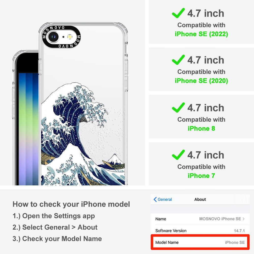 Great Wave Phone Case - iPhone SE 2022 Case - MOSNOVO