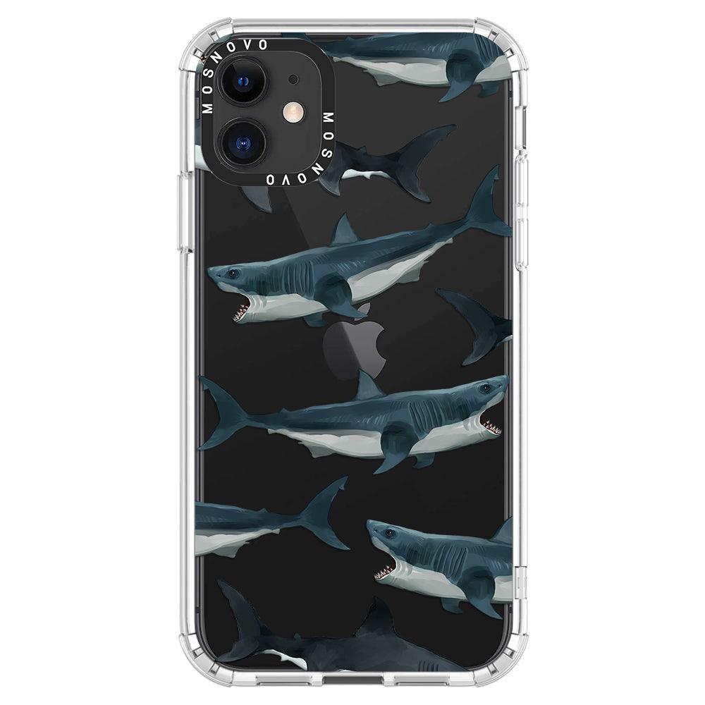 White Shark Phone Case - iPhone 11 Case - MOSNOVO