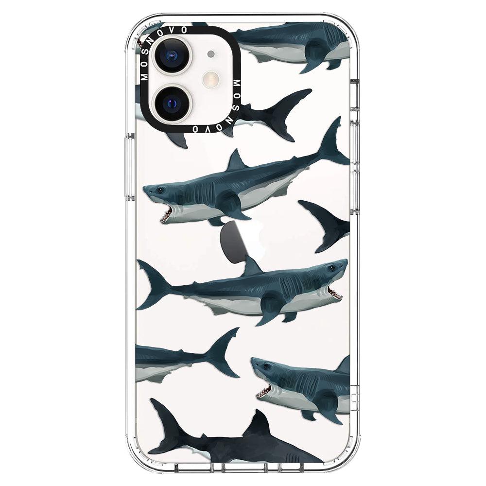White Shark Phone Case - iPhone 12 Case - MOSNOVO