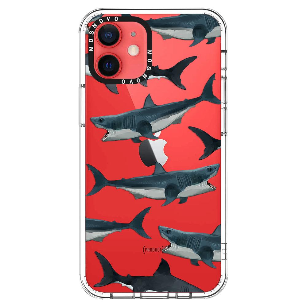 Great White Shark Phone Case - iPhone 12 Mini Case - MOSNOVO
