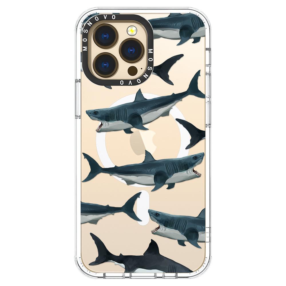 White Shark Phone Case - iPhone 13 Pro Case - MOSNOVO