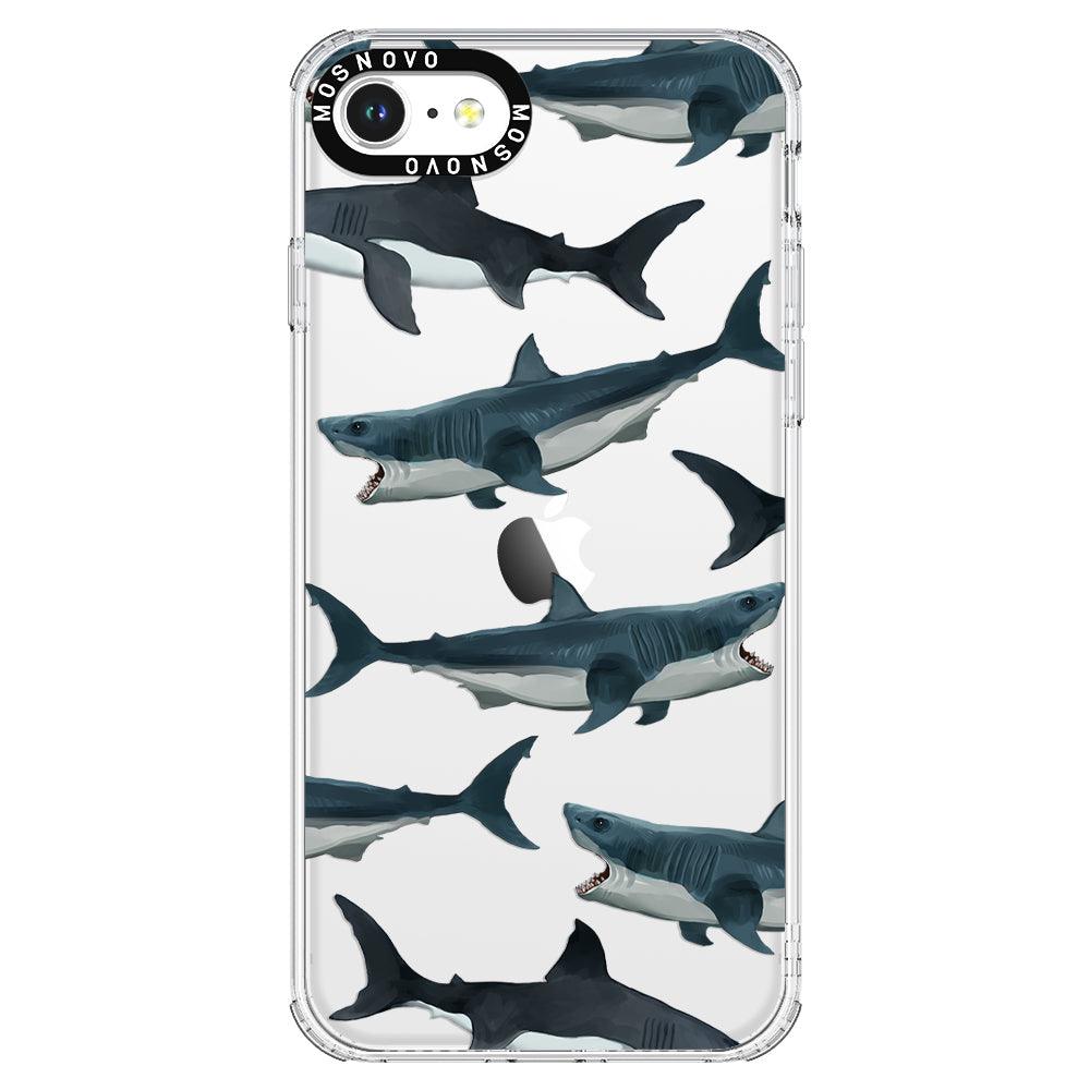 White Shark Phone Case - iPhone 8 Case - MOSNOVO