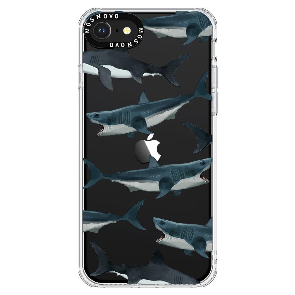 White Shark Phone Case - iPhone 8 Case - MOSNOVO