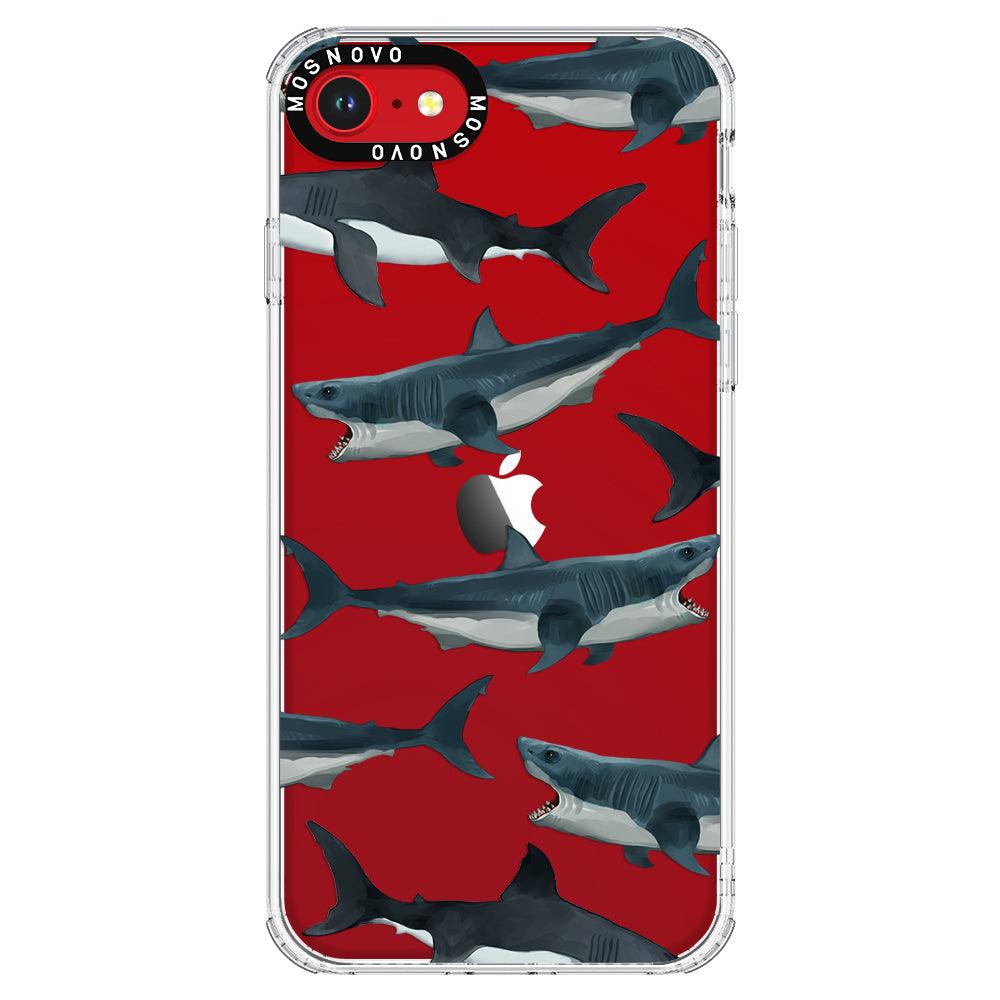 White Shark Phone Case - iPhone SE 2020 Case - MOSNOVO