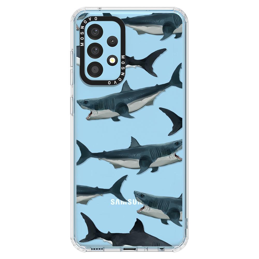 Great White Shark Phone Case - Samsung Galaxy A52 & A52s Case - MOSNOVO