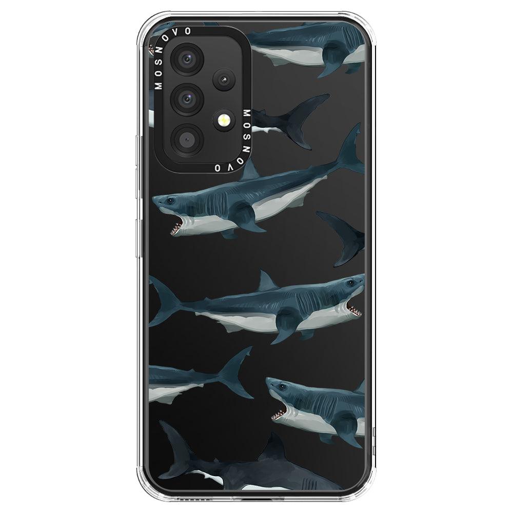 Great White Shark Phone Case - Samsung Galaxy A53 Case - MOSNOVO