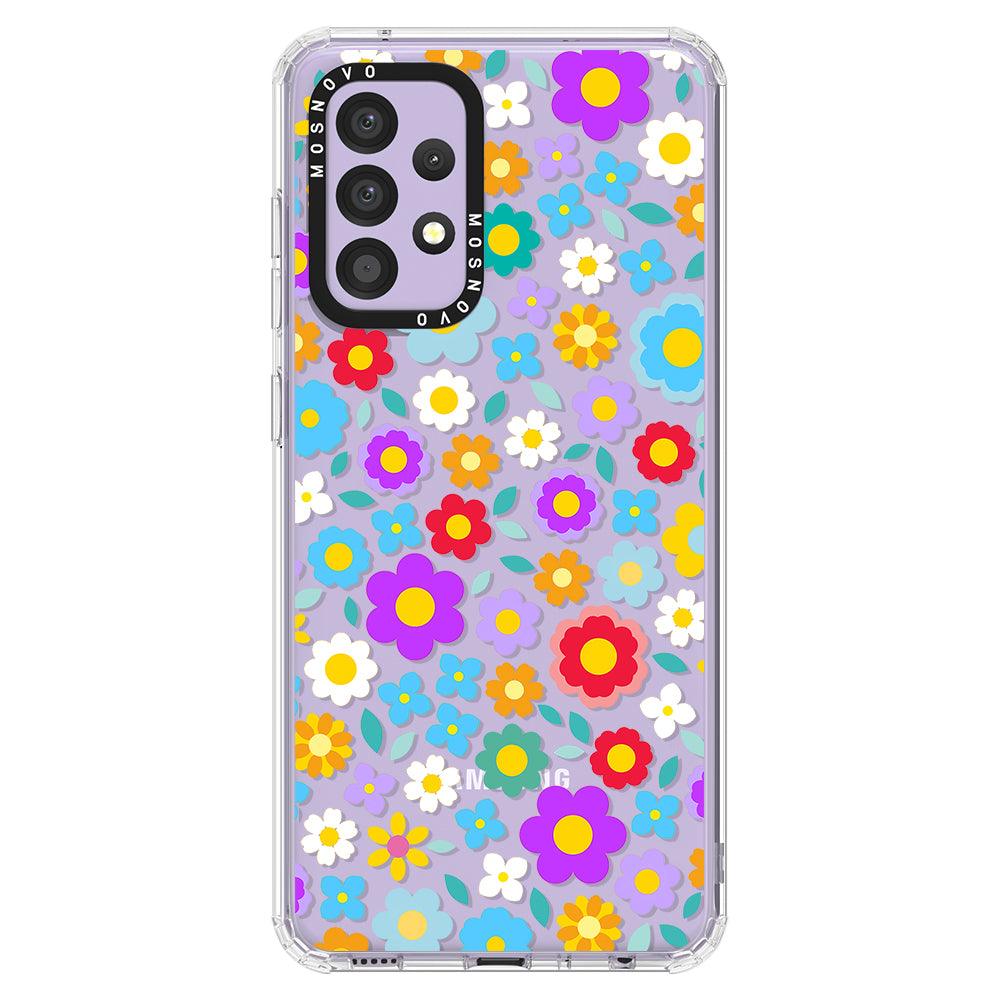 Groovy Floral Phone Case - Samsung Galaxy A52 & A52s Case - MOSNOVO