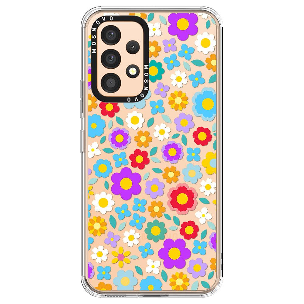 Groovy Floral Phone Case - Samsung Galaxy A53 Case - MOSNOVO