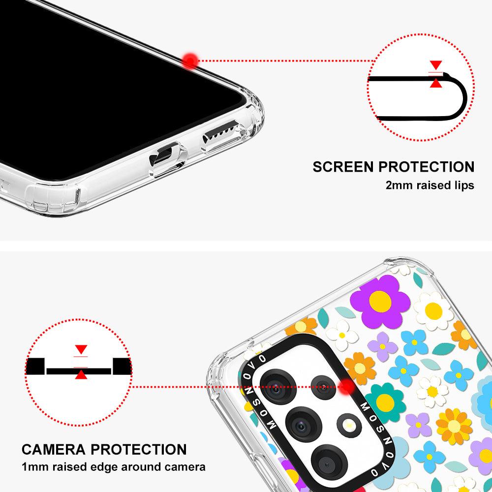 Groovy Floral Phone Case - Samsung Galaxy A53 Case - MOSNOVO