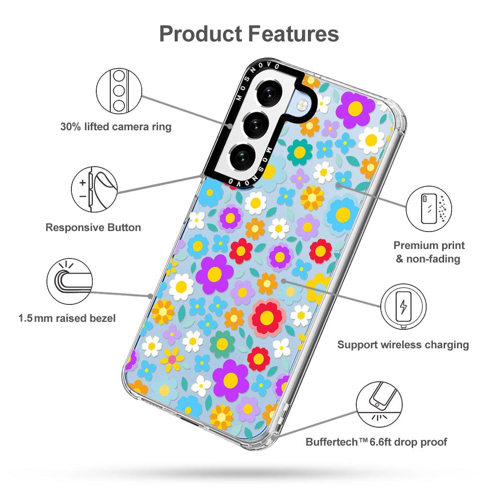 Groovy Floral Phone Case - Samsung Galaxy S22 Case - MOSNOVO