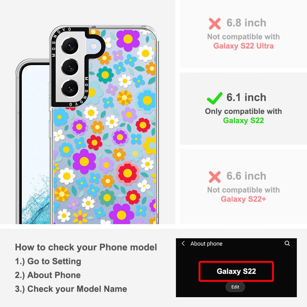 Groovy Floral Phone Case - Samsung Galaxy S22 Case - MOSNOVO