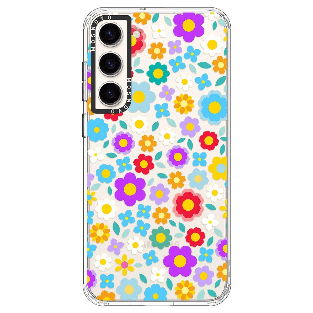 Groovy Floral Phone Case - Samsung Galaxy S23 Case - MOSNOVO