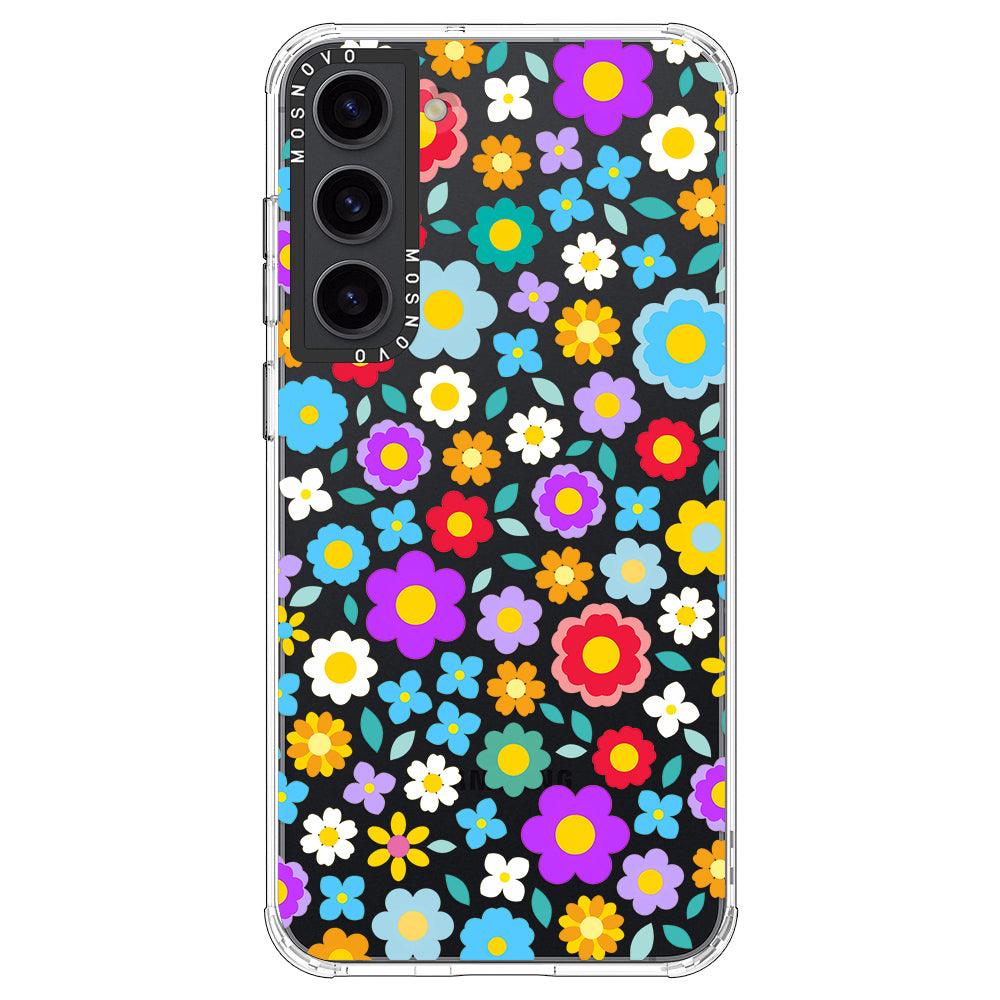 Groovy Floral Phone Case - Samsung Galaxy S23 Case - MOSNOVO