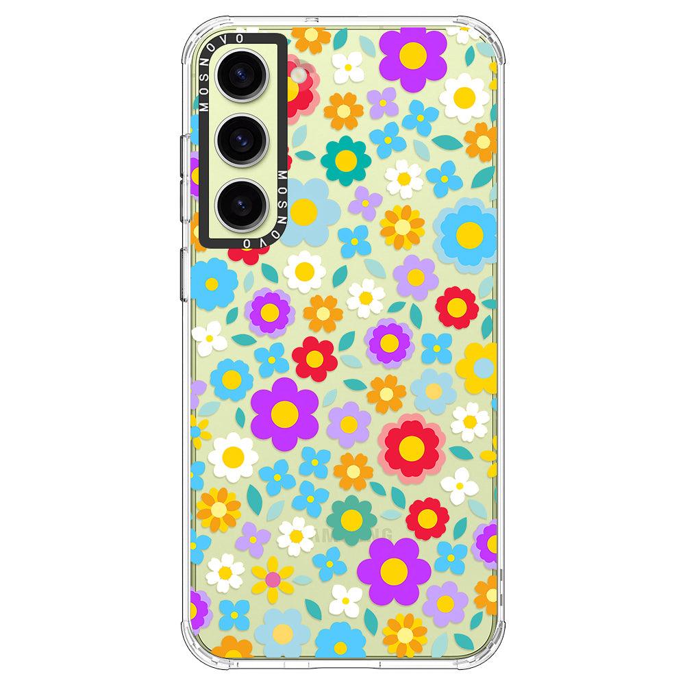 Groovy Floral Phone Case - Samsung Galaxy S23 Plus Case - MOSNOVO
