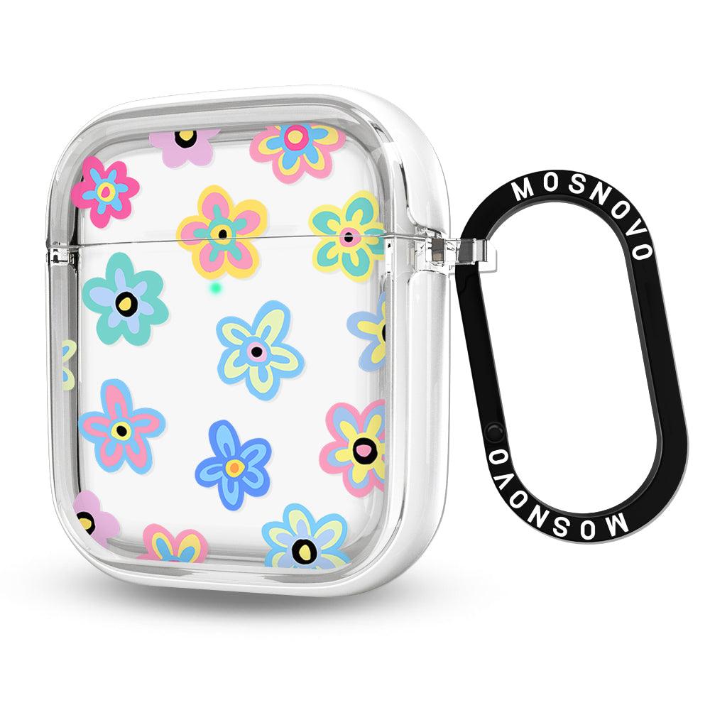 Groovy Flower AirPods 1/2 Case - MOSNOVO