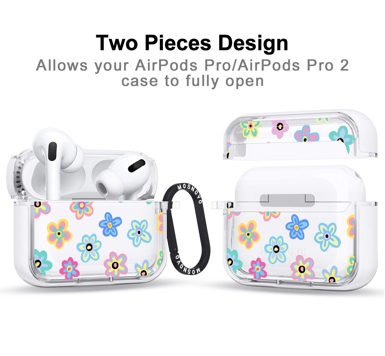 Groovy Flower AirPods Pro 2 Case (2nd Generation) - MOSNOVO