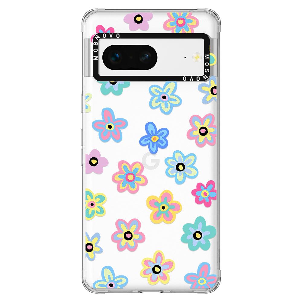 Groovy Flower Phone Case - Google Pixel 7 Case - MOSNOVO