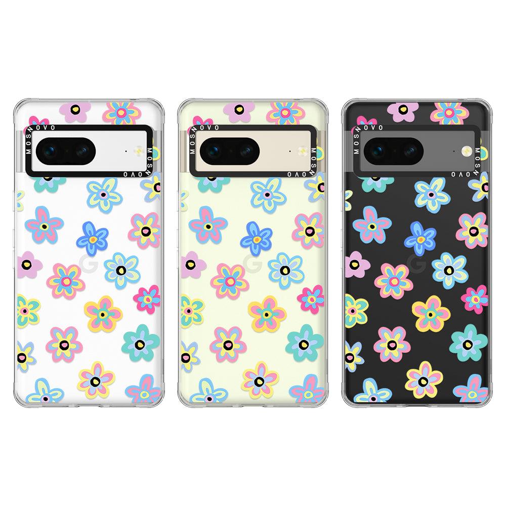 Groovy Flower Phone Case - Google Pixel 7 Case - MOSNOVO