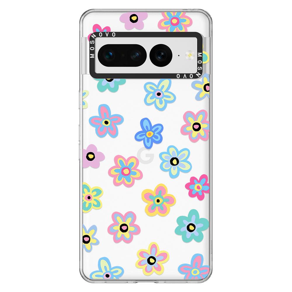 Groovy Flower Phone Case - Google Pixel 7 Pro Case - MOSNOVO