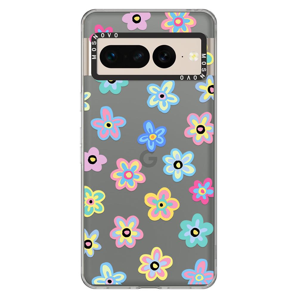 Groovy Flower Phone Case - Google Pixel 7 Pro Case - MOSNOVO