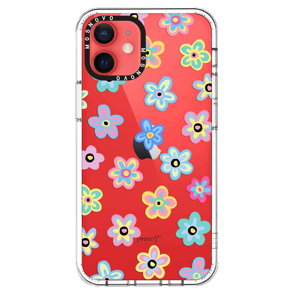 Groovy Flower Phone Case - iPhone 12 Case - MOSNOVO
