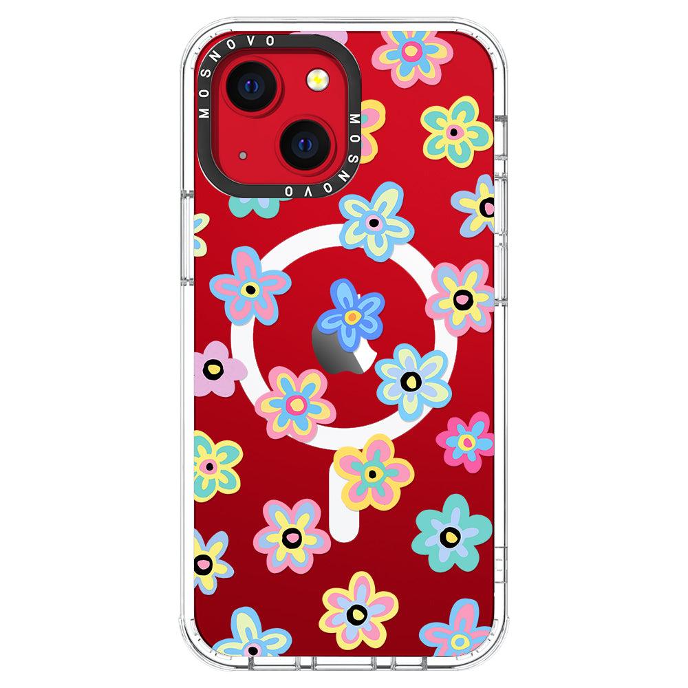 Groovy Flower Phone Case - iPhone 13 Case - MOSNOVO