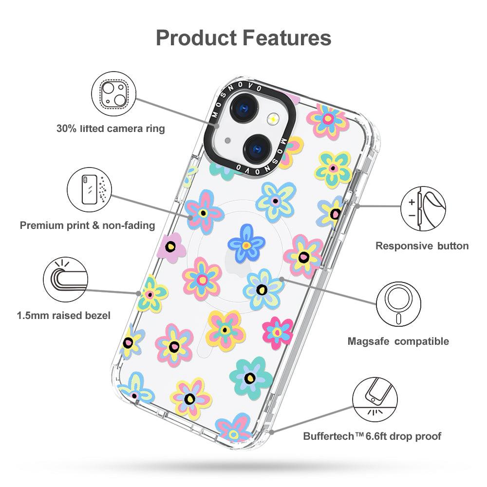 Groovy Flower Phone Case - iPhone 13 Case - MOSNOVO