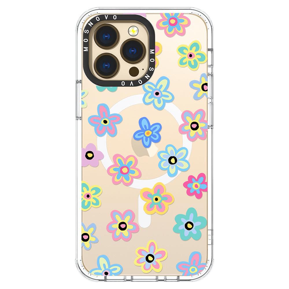 Groovy Flower Phone Case - iPhone 13 Pro Case - MOSNOVO