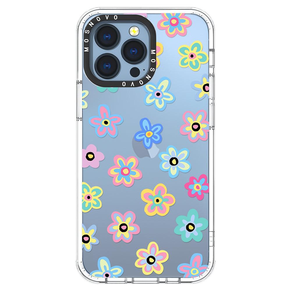 Groovy Flower Phone Case - iPhone 13 Pro Case - MOSNOVO