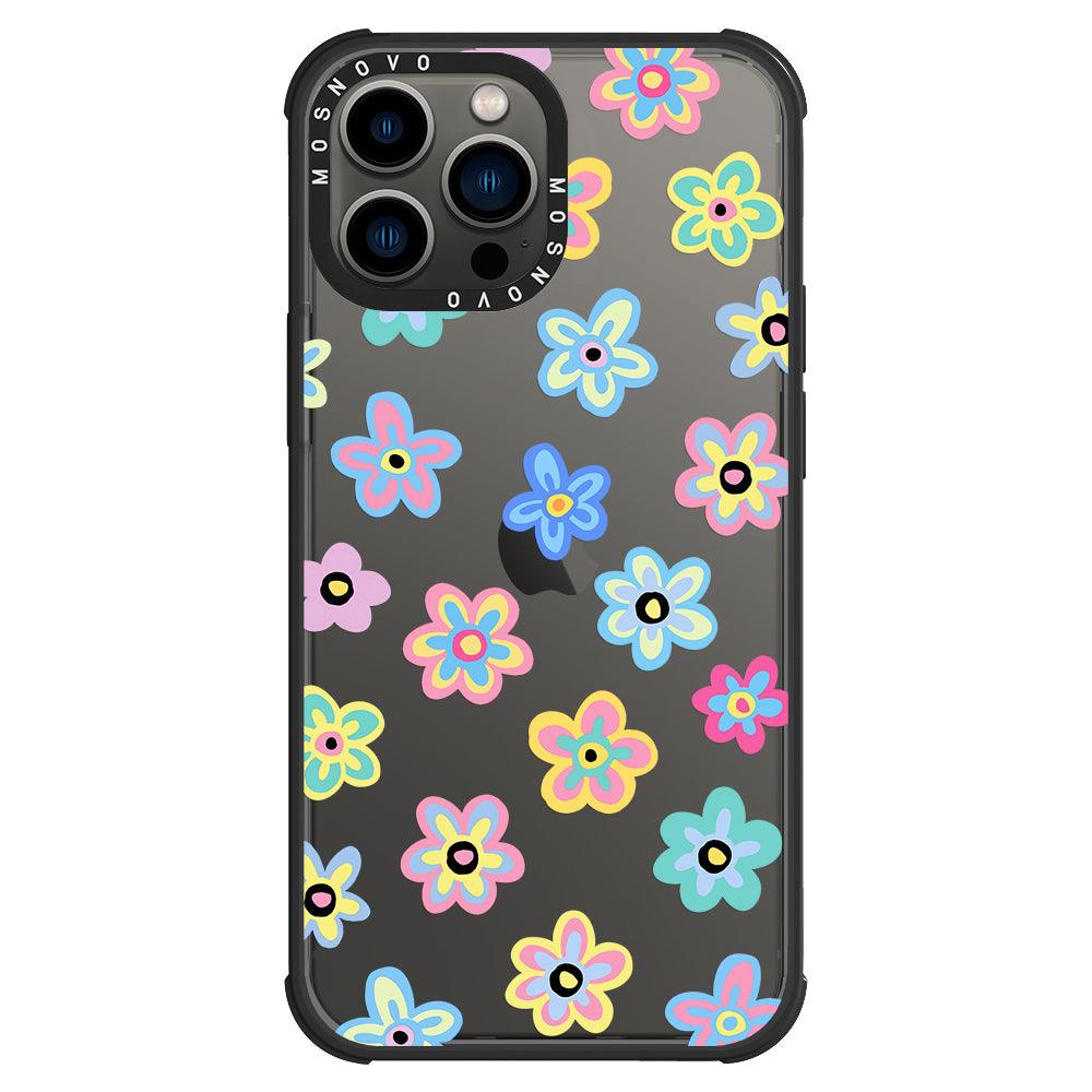 Groovy Flower Phone Case - iPhone 13 Pro Max Case - MOSNOVO