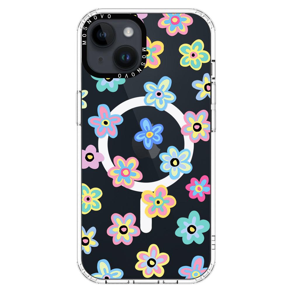 Groovy Flower Phone Case - iPhone 14 Case - MOSNOVO