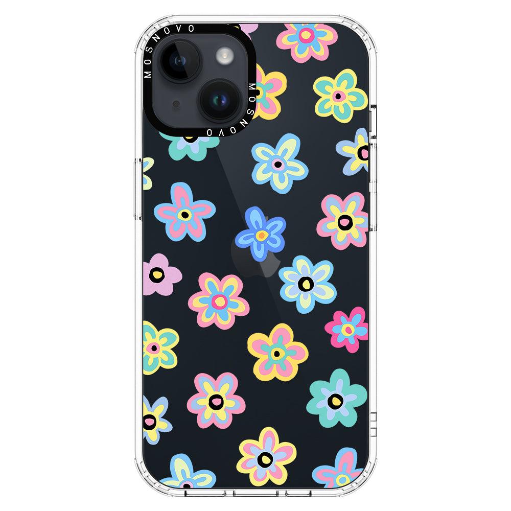 Groovy Flower Phone Case - iPhone 14 Case - MOSNOVO