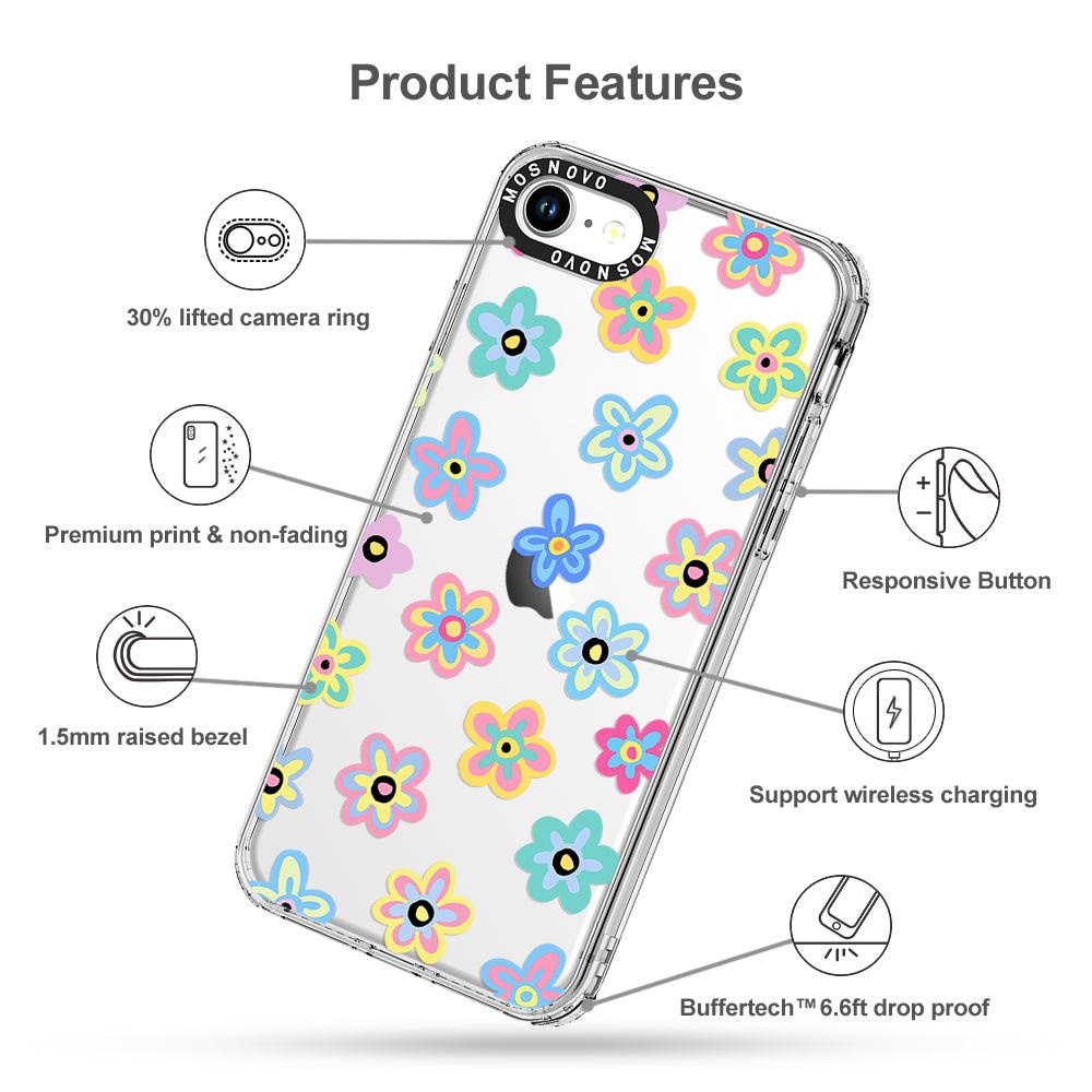 Groovy Flower Phone Case - iPhone SE 2020 Case - MOSNOVO