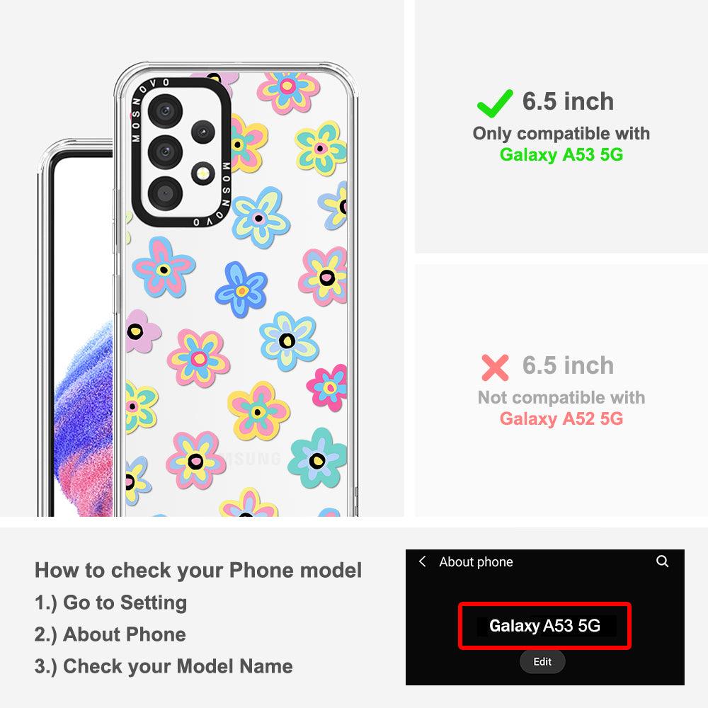 Groovy Flower Phone Case - Samsung Galaxy A53 Case - MOSNOVO