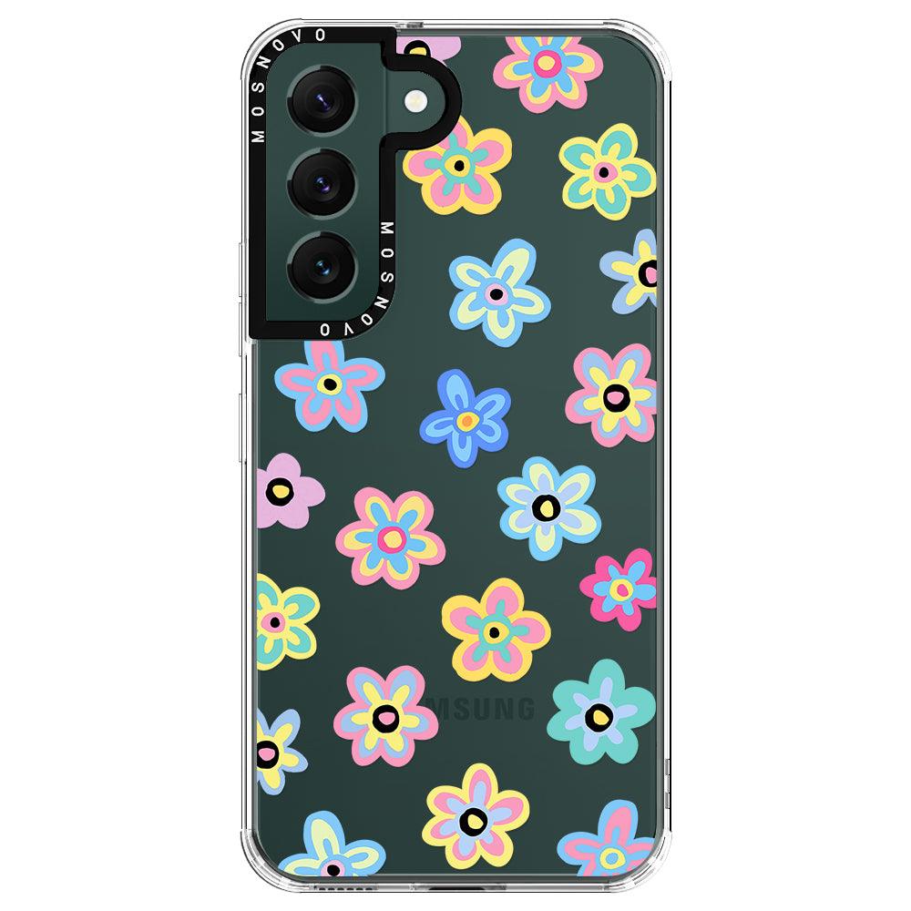 Groovy Flower Phone Case - Samsung Galaxy S22 Case - MOSNOVO