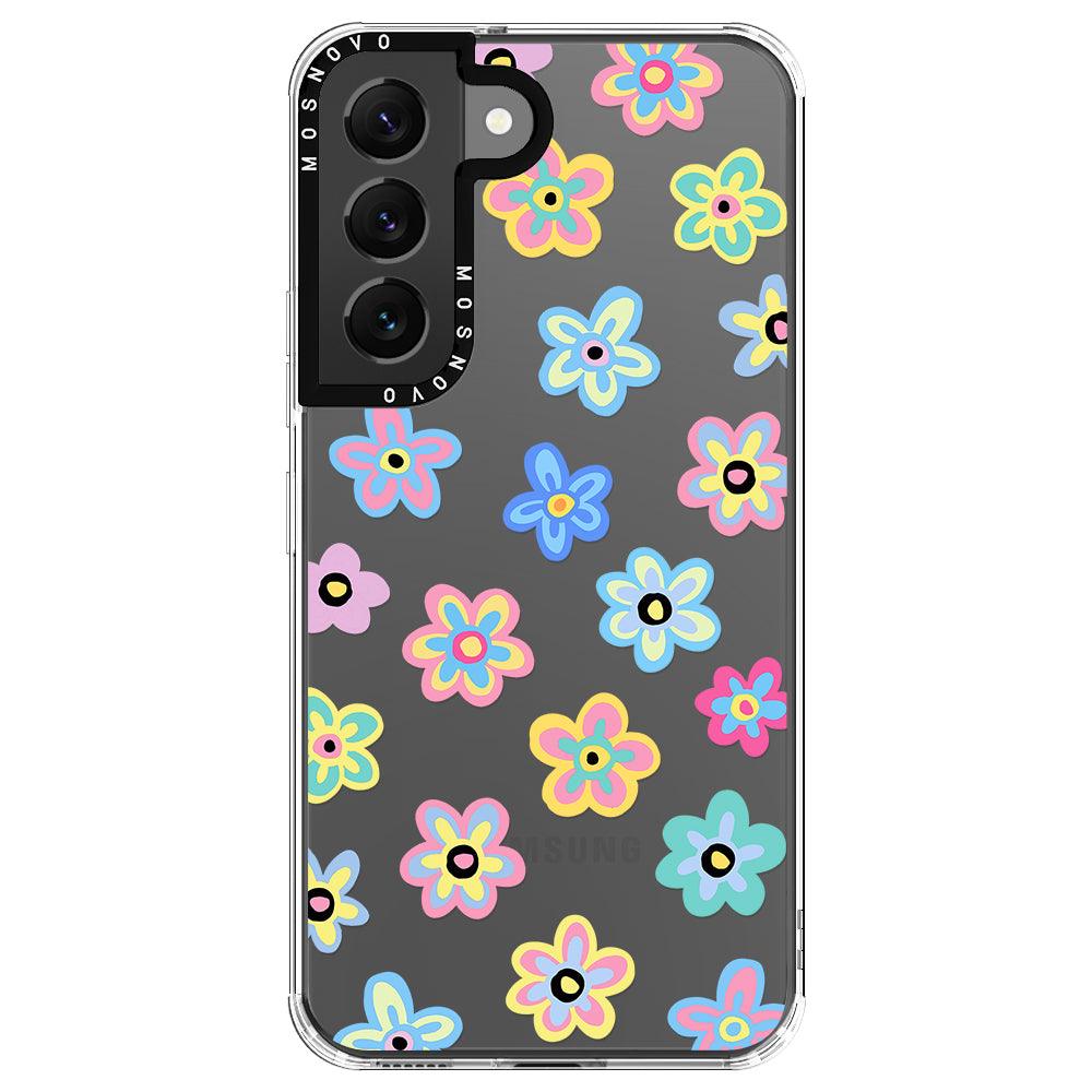Groovy Flower Phone Case - Samsung Galaxy S22 Plus Case - MOSNOVO