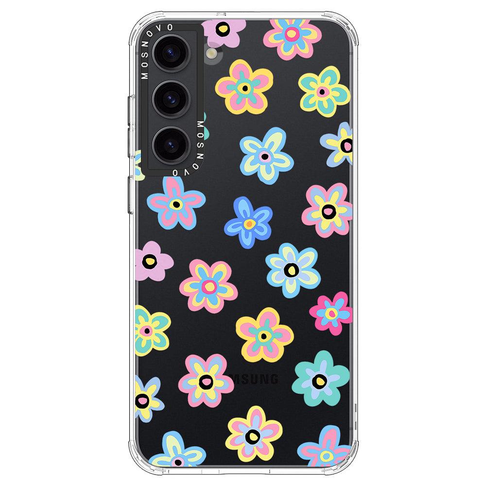 Groovy Flower Phone Case - Samsung Galaxy S23 Plus Case - MOSNOVO