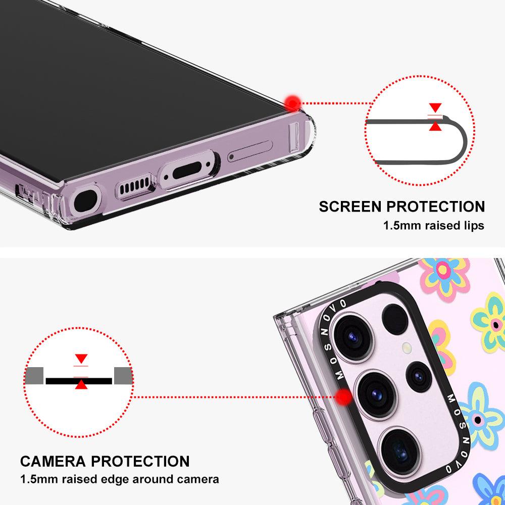 Groovy Flower Phone Case - Samsung Galaxy S23 Ultra Case - MOSNOVO