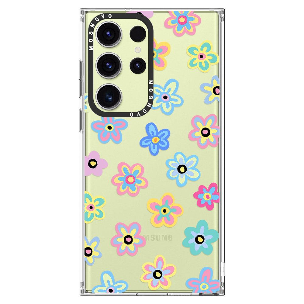 Groovy Flower Phone Case - Samsung Galaxy S23 Ultra Case - MOSNOVO