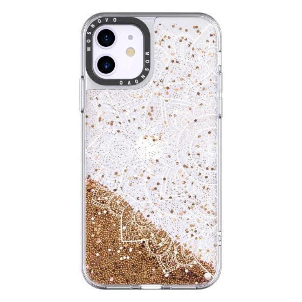 Half Mandala Glitter Phone Case - iPhone 11 Case - MOSNOVO