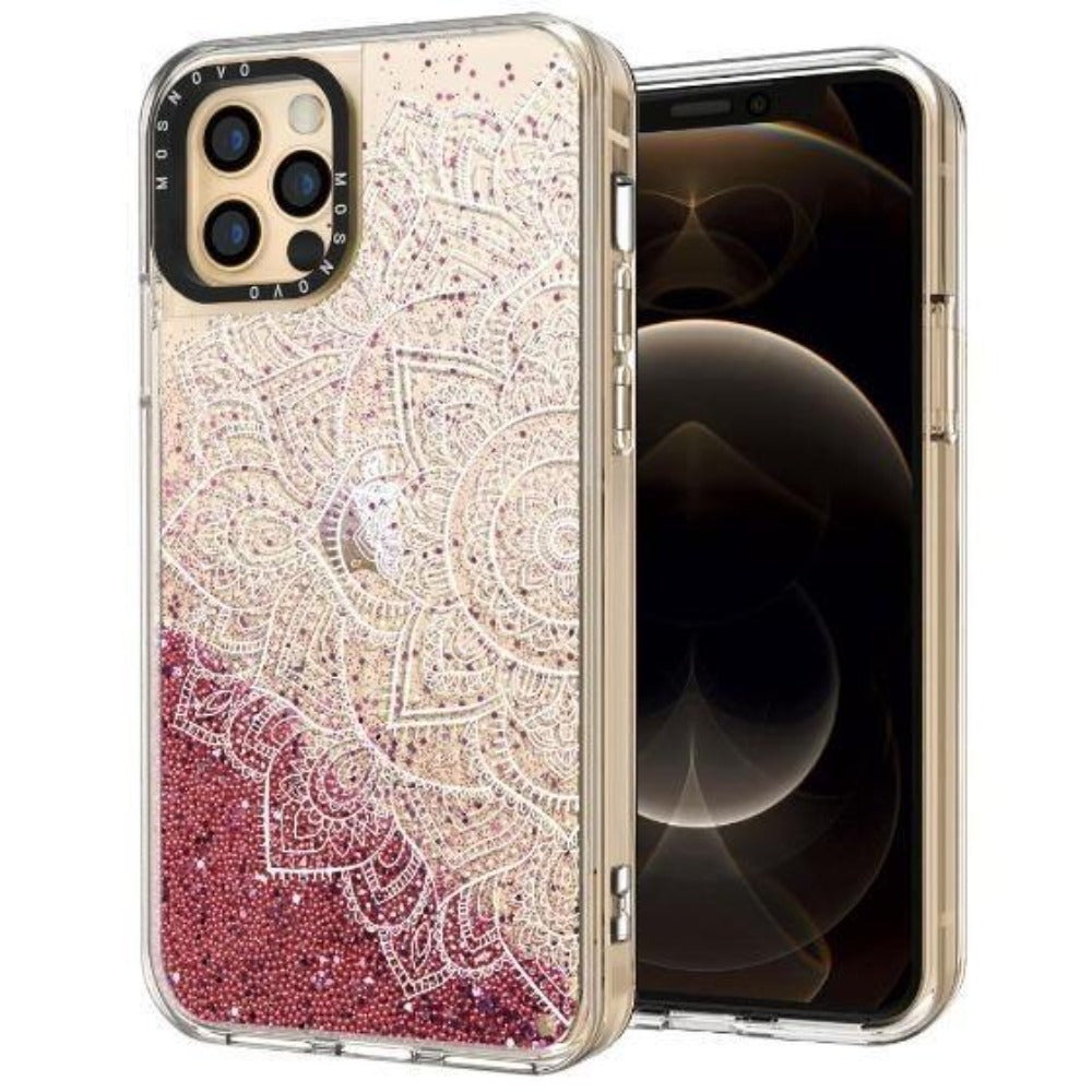 Half Mandala Glitter Phone Case - iPhone 12 Pro Max Case