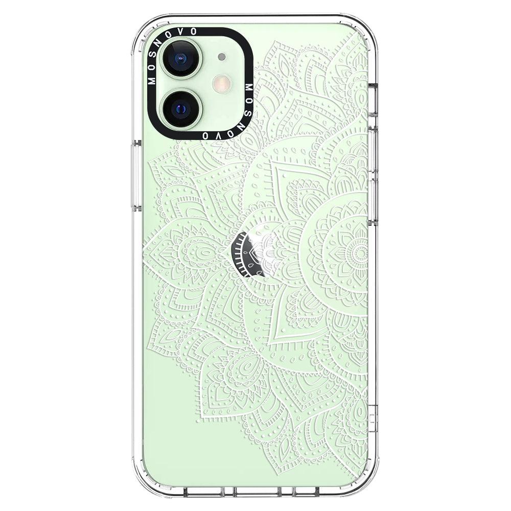 Half Mandala Phone Case - iPhone 12 Case - MOSNOVO