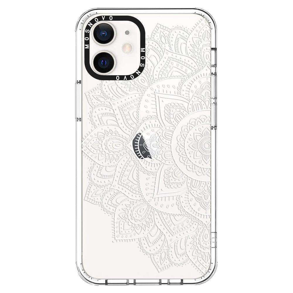 Half Mandala Phone Case - iPhone 12 Mini Case - MOSNOVO