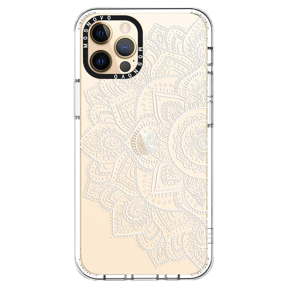 Half Mandala Phone Case - iPhone 12 Pro Case - MOSNOVO