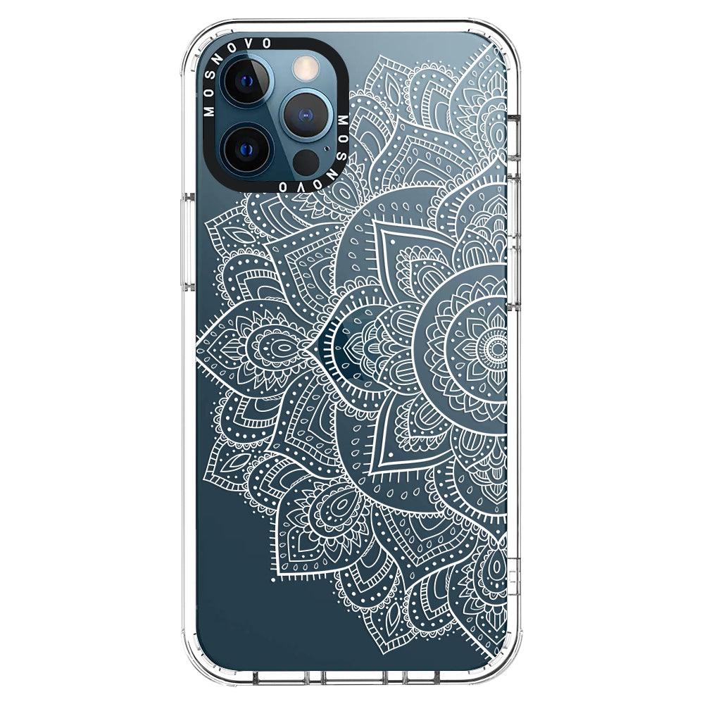 Half Mandala Phone Case - iPhone 12 Pro Max Case - MOSNOVO