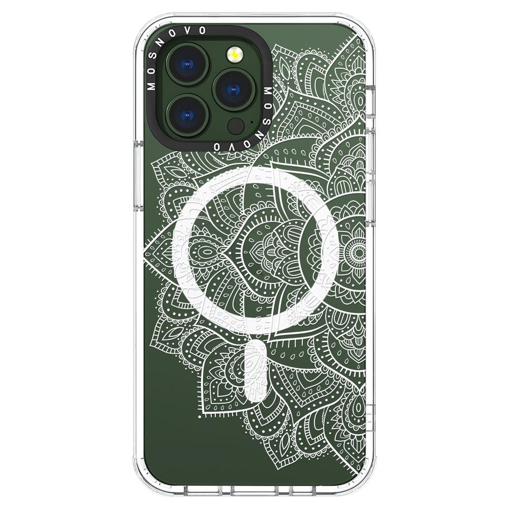 Half Mandala Phone Case - iPhone 13 Pro Case - MOSNOVO