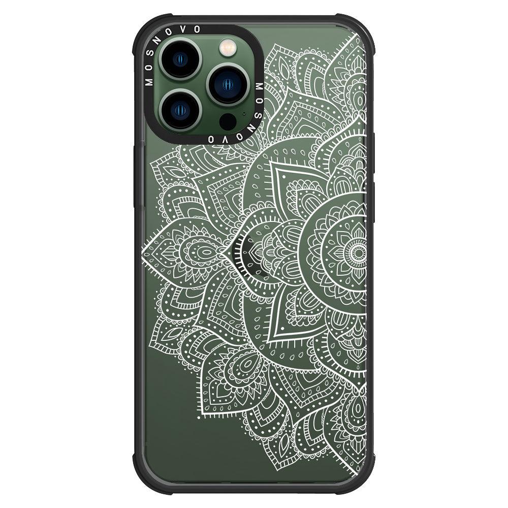 Half Mandala Phone Case - iPhone 13 Pro Max Case - MOSNOVO