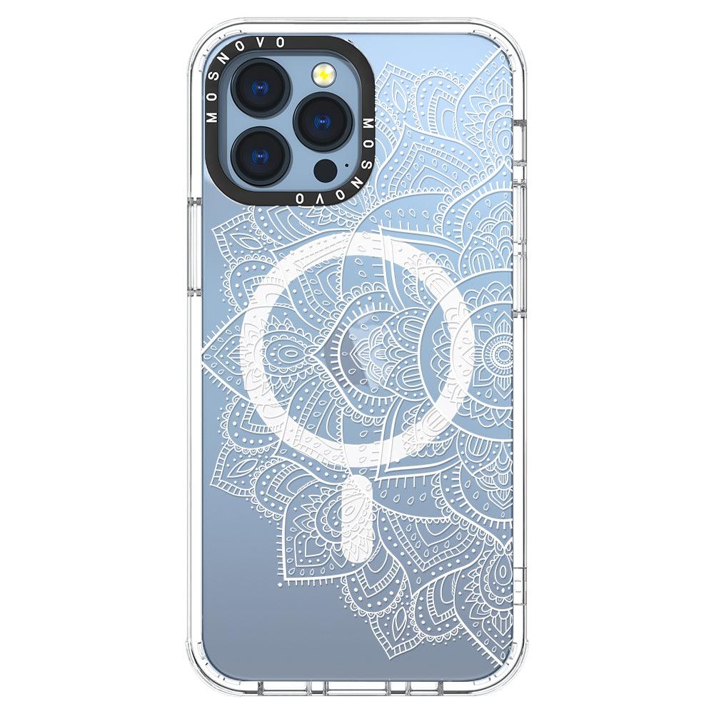 Half Mandala Phone Case - iPhone 13 Pro Max Case - MOSNOVO