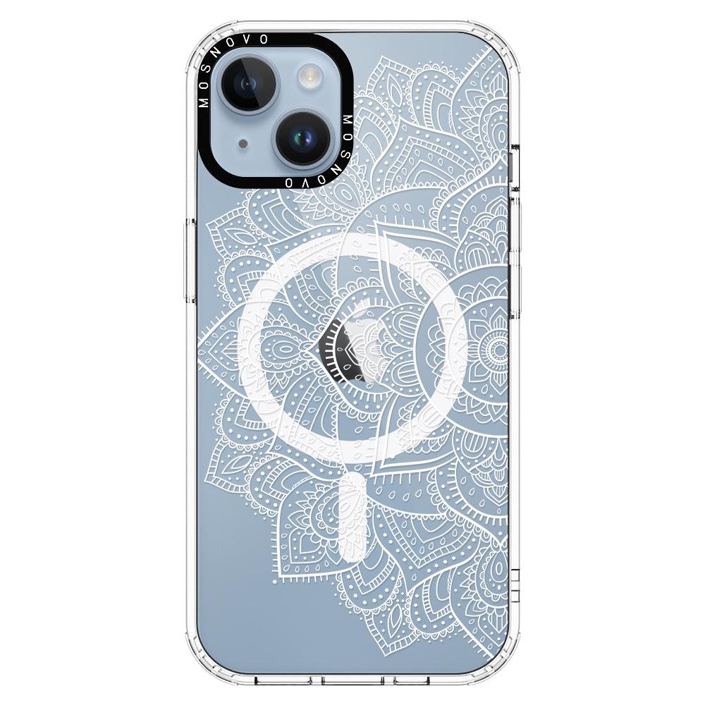 Half Mandala Phone Case - iPhone 14 Plus Case - MOSNOVO